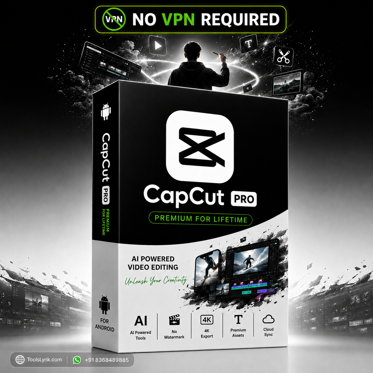 Capcut pro New Box Image CapCut Pro Lifetime for Android – No VPN Required - Image 1