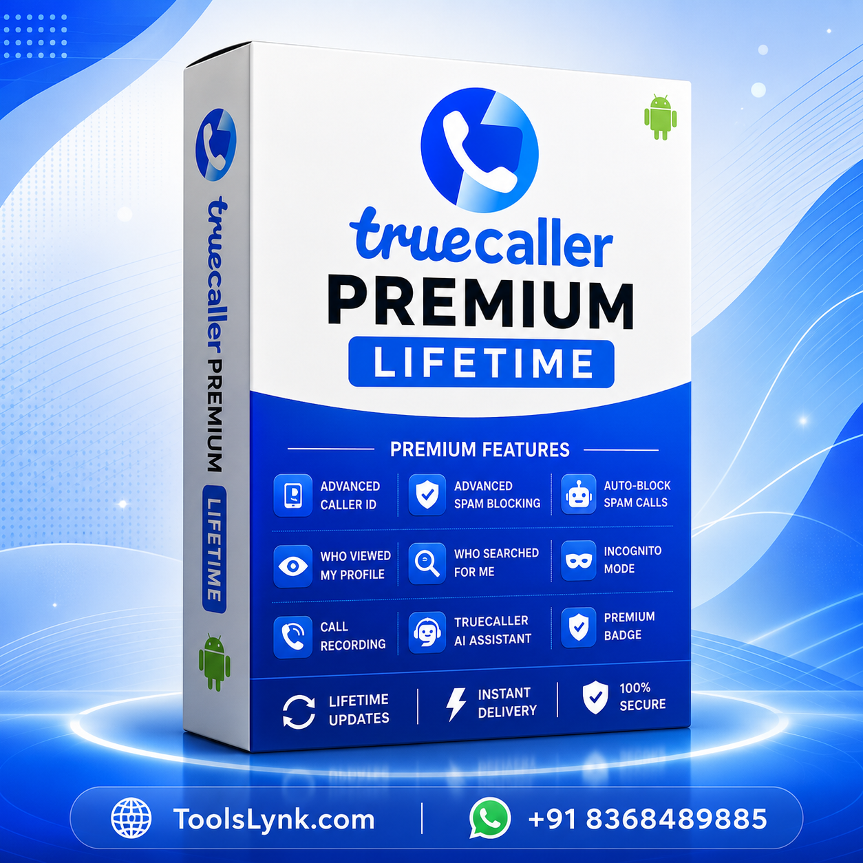 Truecaller Premium Box Image Truecaller Premium Lifetime for Android - Image 1
