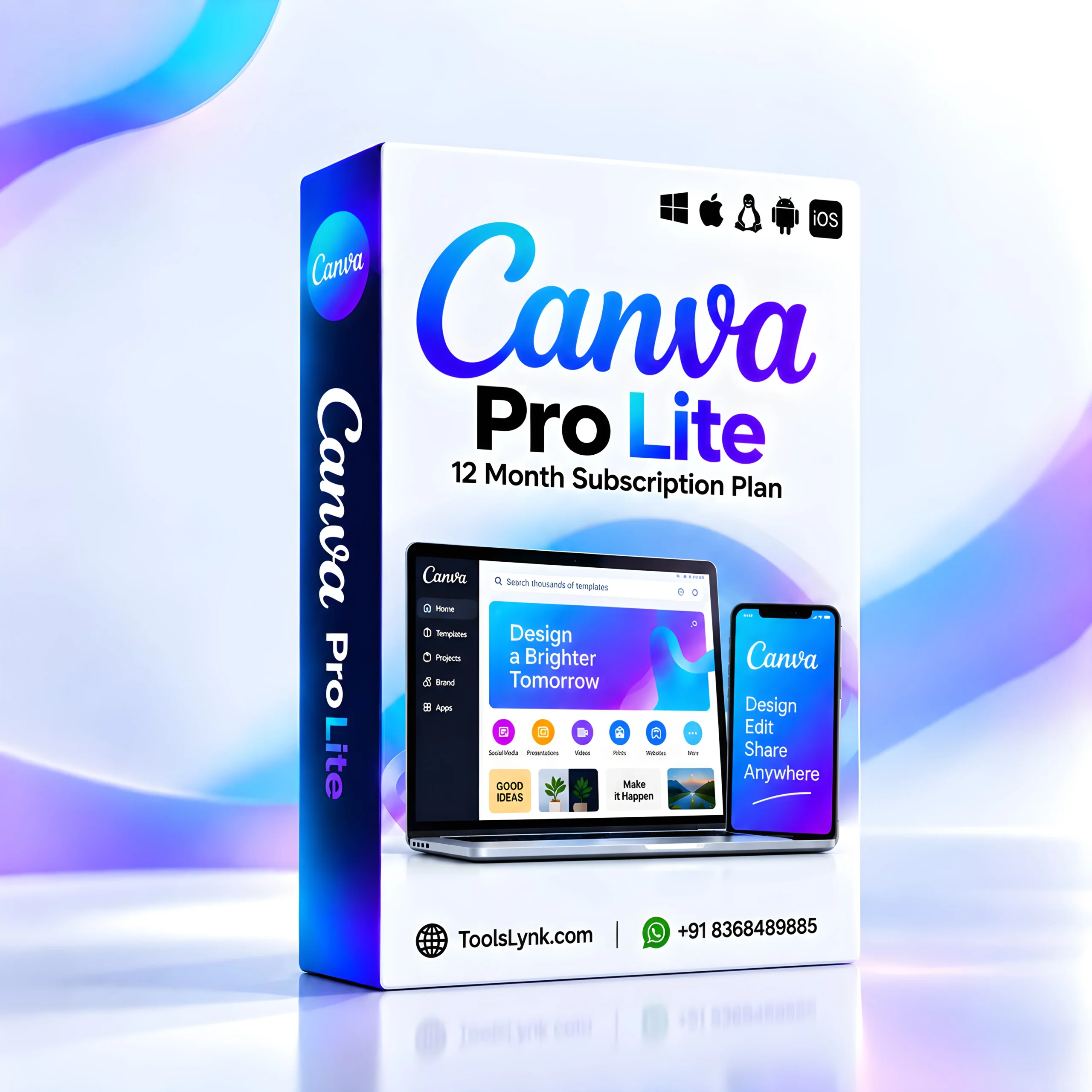 Canva Pro Lite Box WEBP Canva Pro Lite – 12 Month Subscription - Image 1