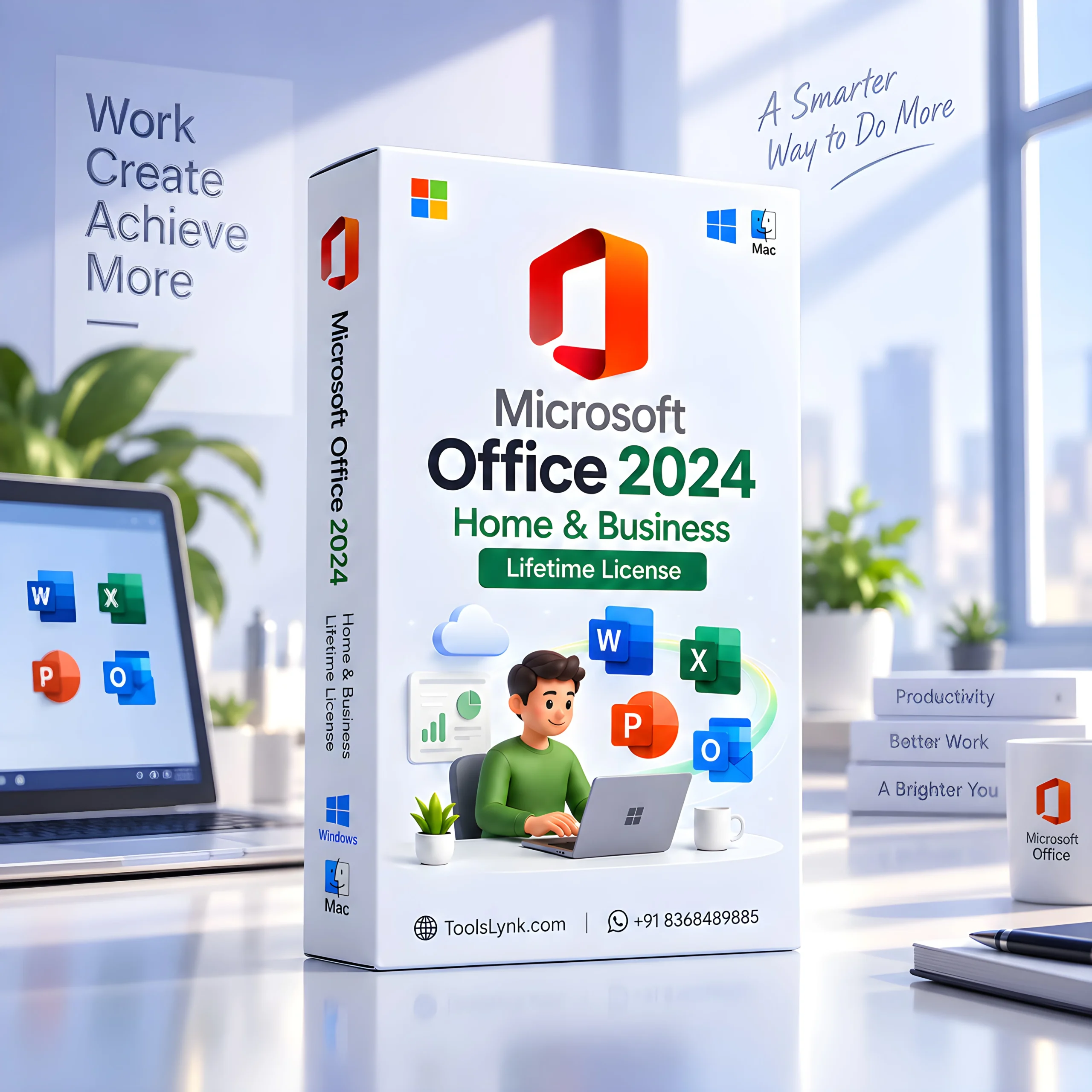 Office 2024 Home & Business Box Microsoft Office 2024 Home & Business Lifetime License - Image 1