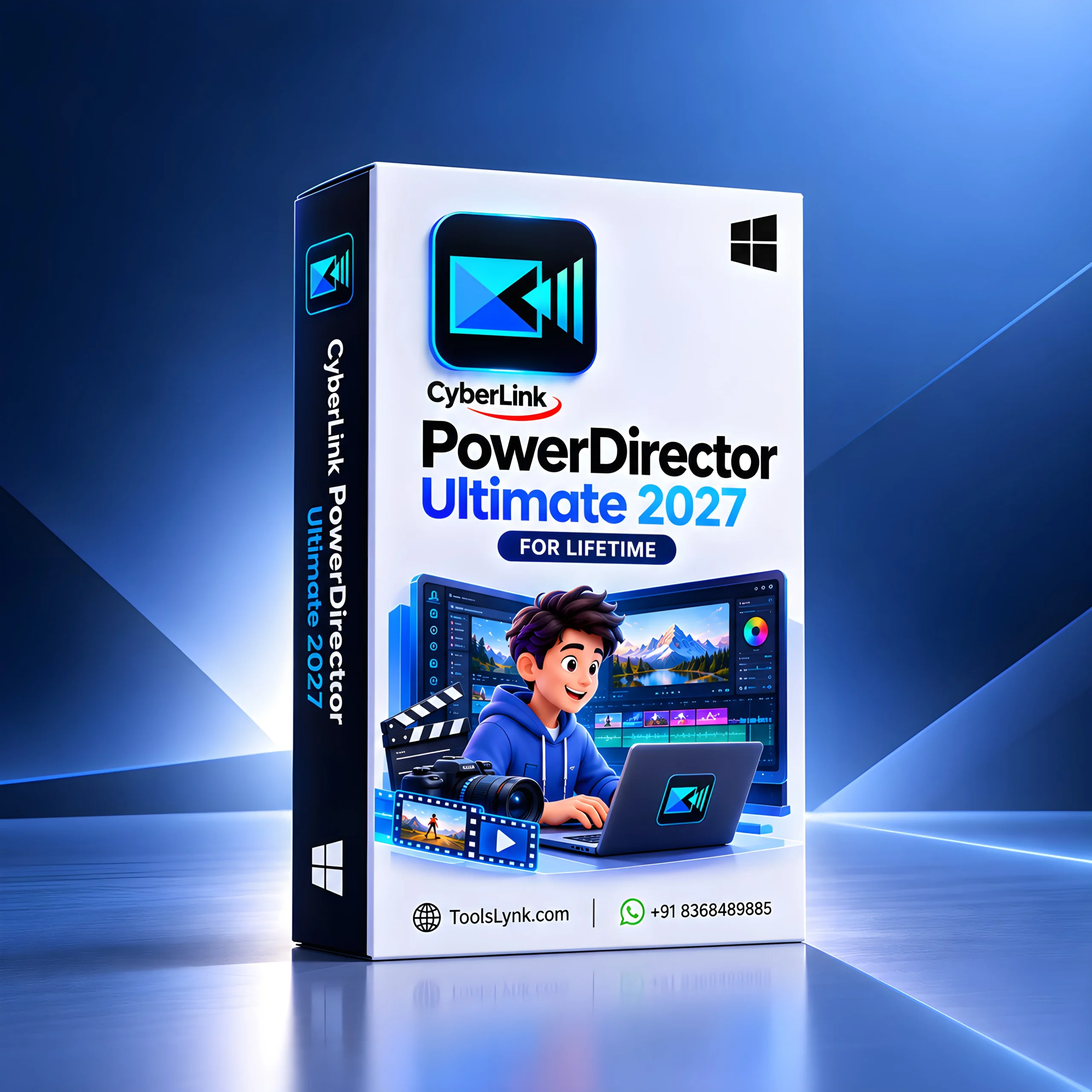 PowerDirector Ultimate 2027 Box WEBP CyberLink PowerDirector Ultimate 2027 – Lifetime | Windows - Image 1