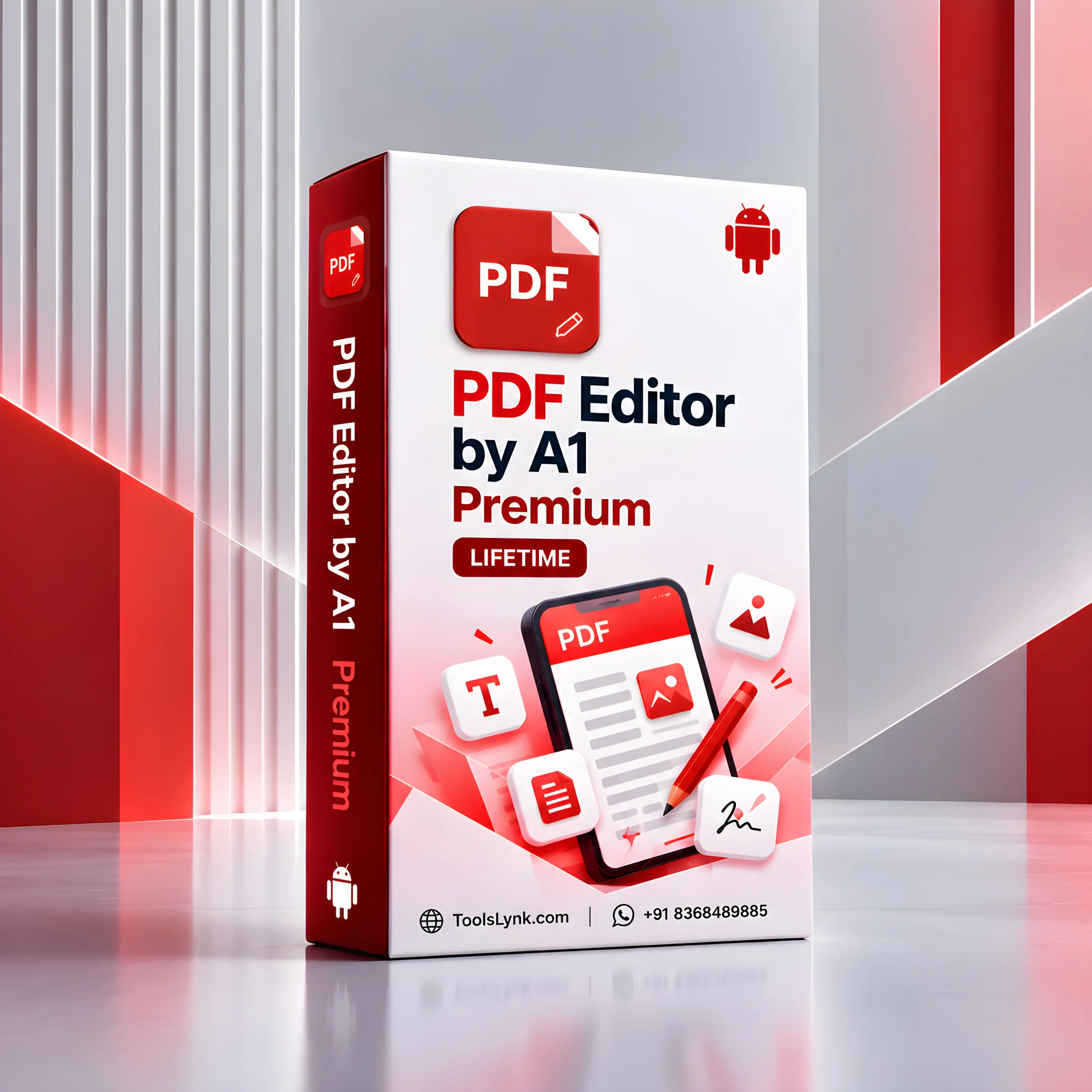 PDF Editor Premium Box WEBP PDF Editor by A1 Premium Lifetime - Image 1